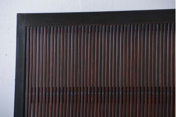 古民具・骨董 裏ガラス付き格子戸2枚セット