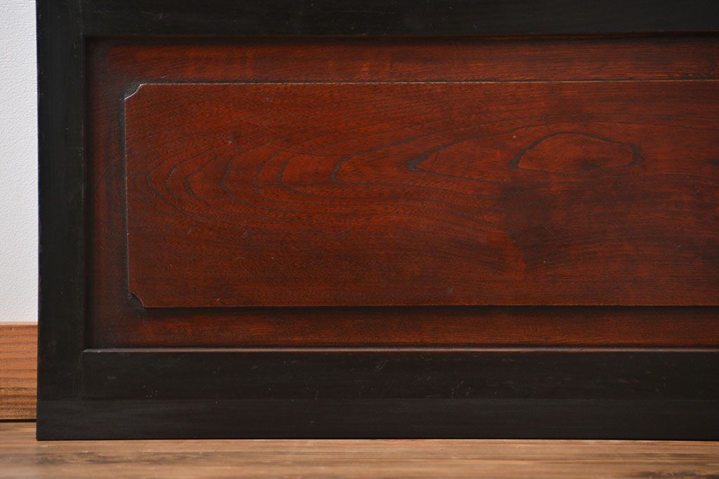 古民具・骨董 裏ガラス付き格子戸2枚セット