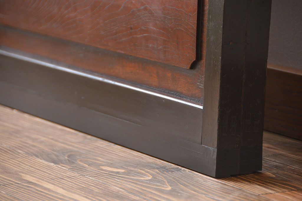 古民具・骨董 裏ガラス付き格子戸2枚セット