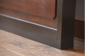 古民具・骨董 裏ガラス付き格子戸2枚セット