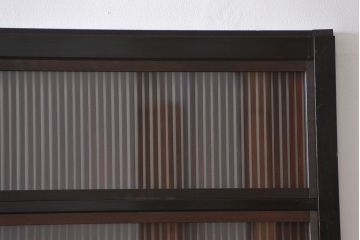 古民具・骨董 裏ガラス付き格子戸2枚セット