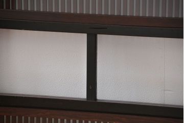 古民具・骨董 裏ガラス付き格子戸2枚セット