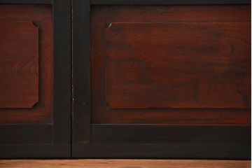 古民具・骨董 裏ガラス付き格子戸2枚セット