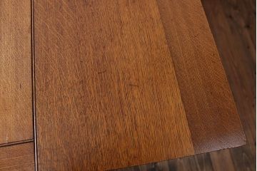 アンティーク家具　イギリスアンティーク オーク材　ドローリーフテーブル