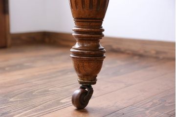 アンティーク家具　イギリスアンティーク オーク材　ドローリーフテーブル