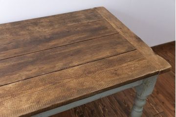 アンティーク家具　イギリスアンティーク　ペイントダイニングテーブル