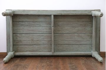 アンティーク家具　イギリスアンティーク　ペイントダイニングテーブル