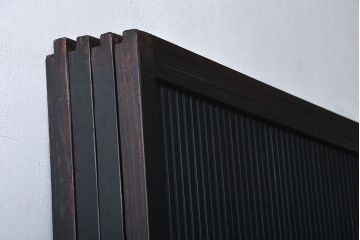 古民具・骨董 シックな裏障子付き格子戸4枚セット(1)