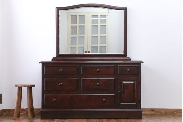 中古　北海道民芸家具　ドレッサーチェスト