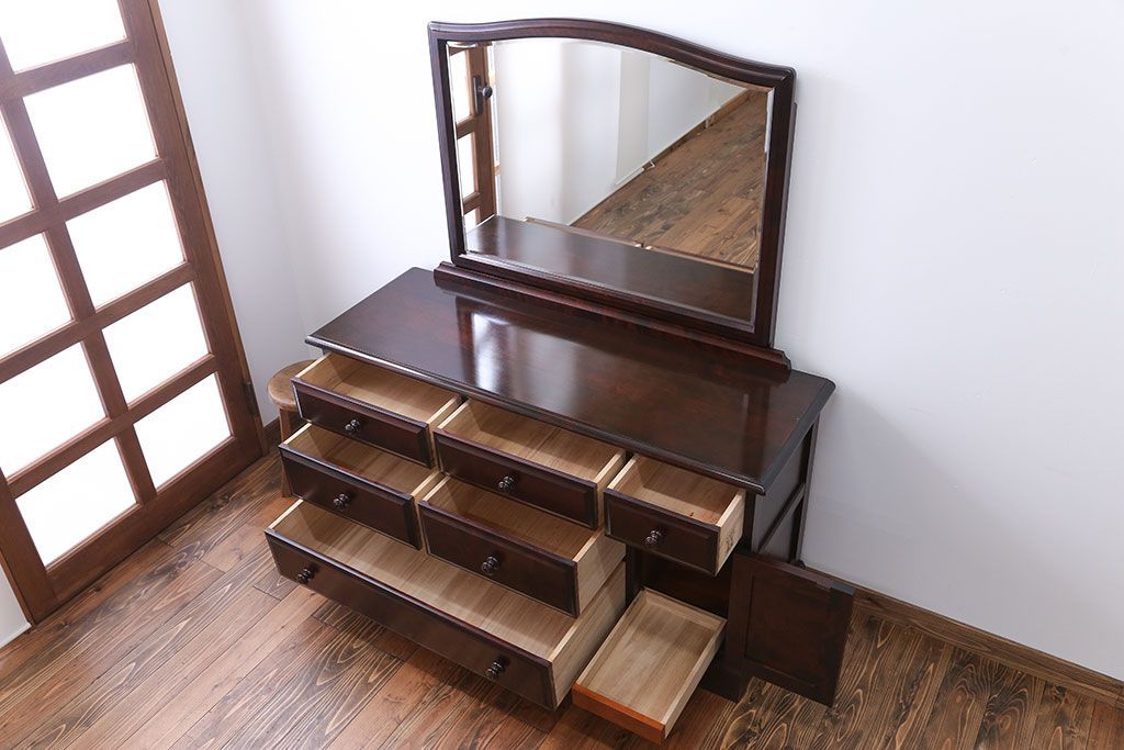 中古　北海道民芸家具　ドレッサーチェスト