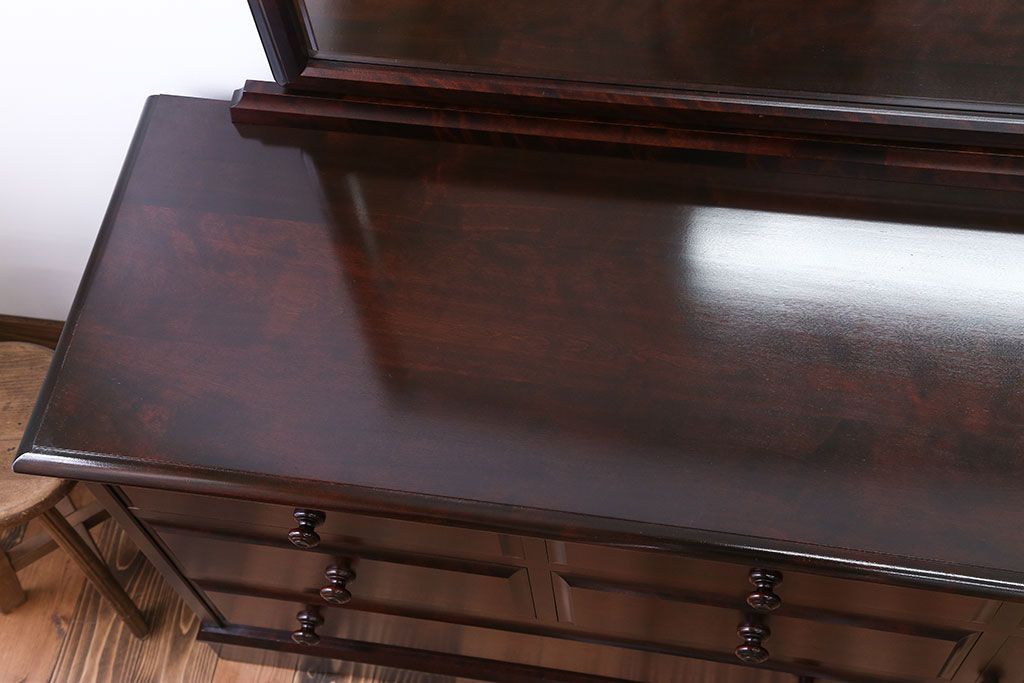 中古　北海道民芸家具　ドレッサーチェスト