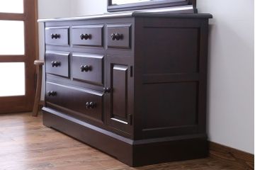 中古　北海道民芸家具　ドレッサーチェスト