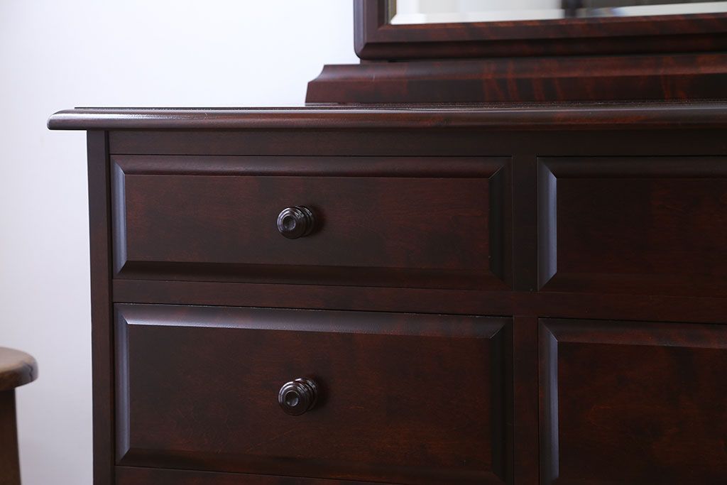 中古　北海道民芸家具　ドレッサーチェスト