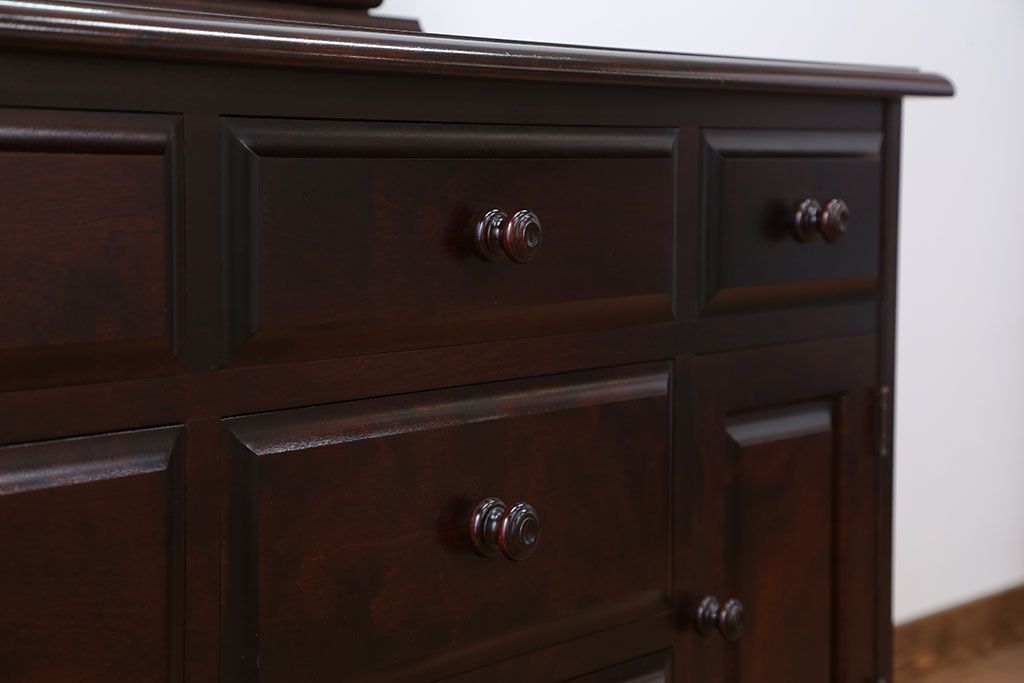 中古　北海道民芸家具　ドレッサーチェスト