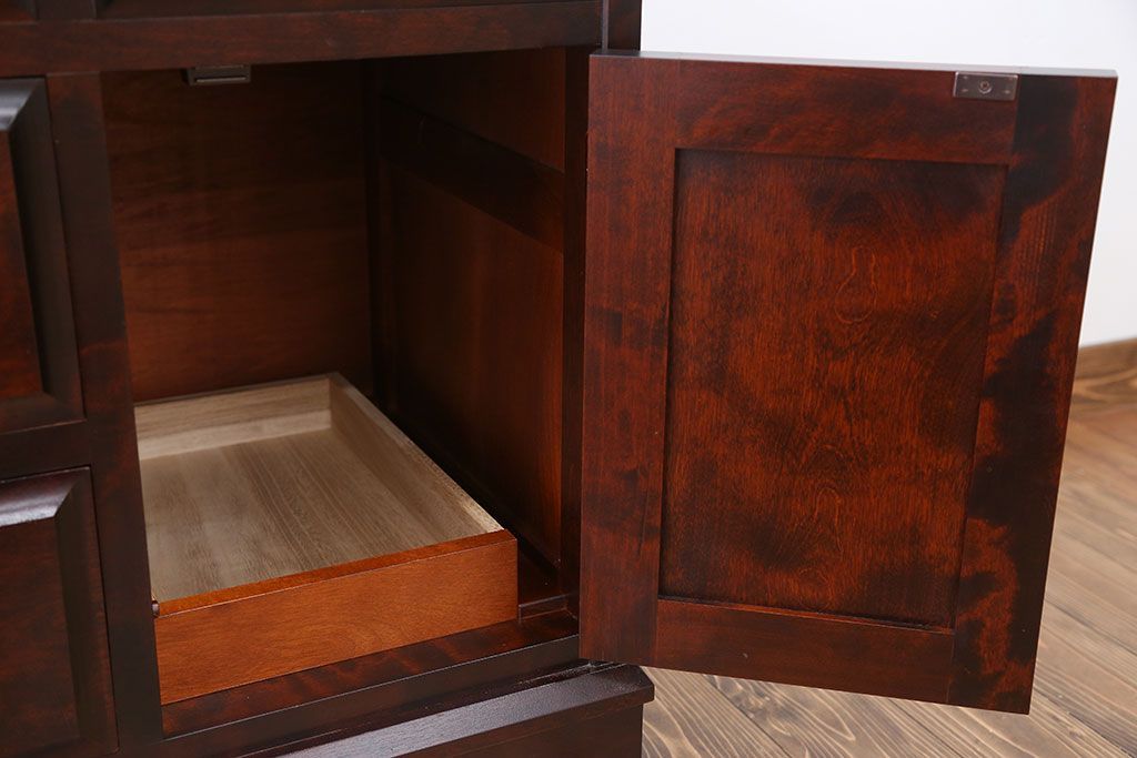 中古　北海道民芸家具　ドレッサーチェスト