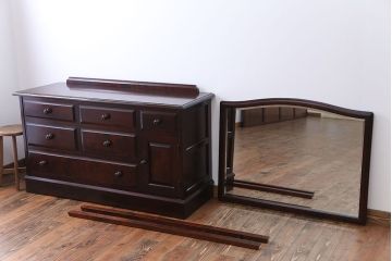 中古　北海道民芸家具　ドレッサーチェスト