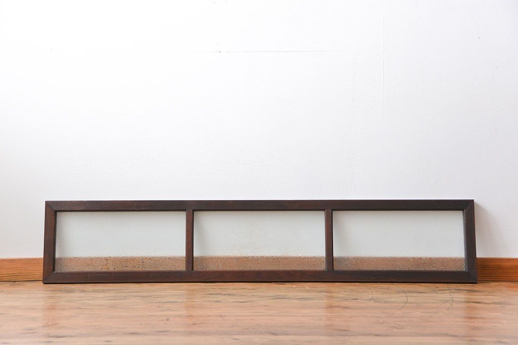 大正ロマン 結霜ガラス入り明り取り