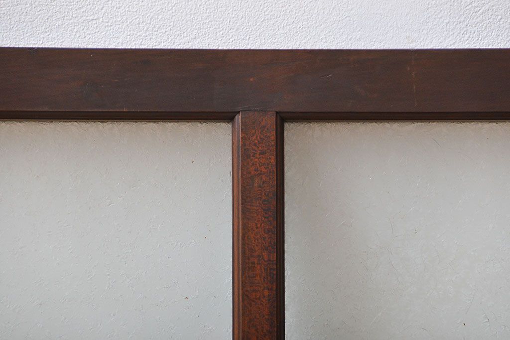 大正ロマン 結霜ガラス入り明り取り