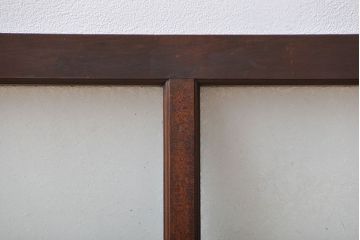 大正ロマン 結霜ガラス入り明り取り