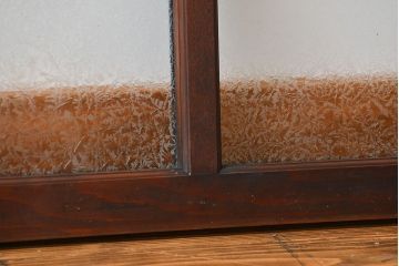 大正ロマン 結霜ガラス入り明り取り