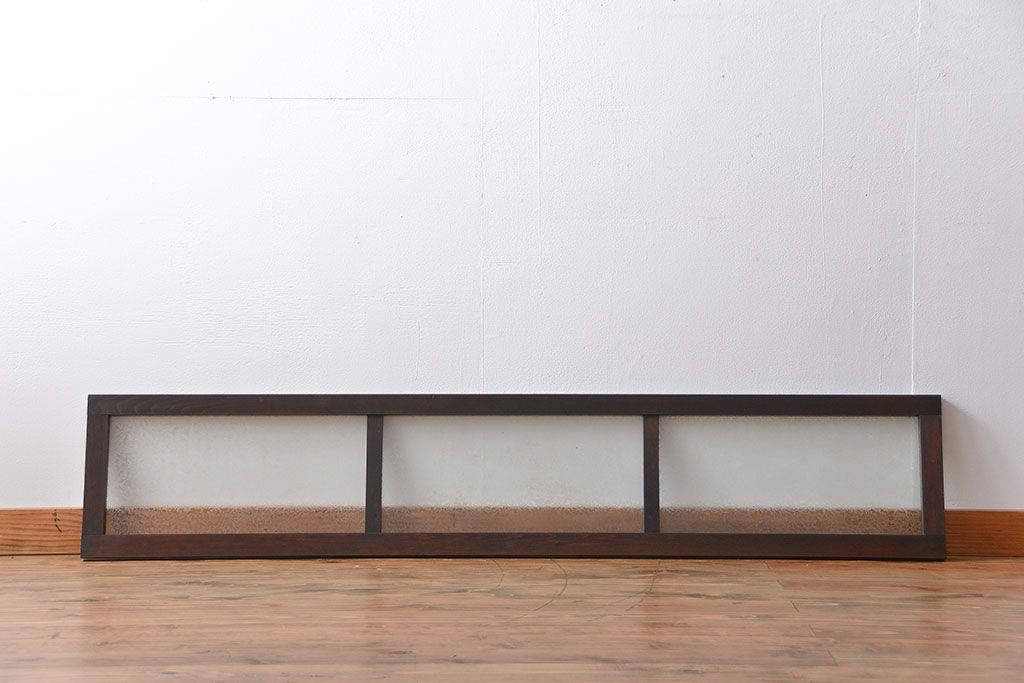 大正ロマン 結霜ガラス入り明り取り