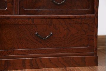 アンティーク家具　前面欅張り!大きな茶箪笥