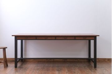 アンティーク家具　両面引き出し付き!ダイニングテーブル