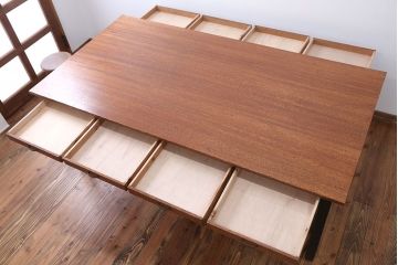 アンティーク家具　両面引き出し付き!ダイニングテーブル