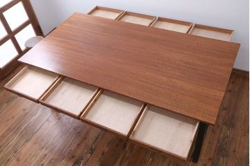 アンティーク家具　両面引き出し付き!ダイニングテーブル