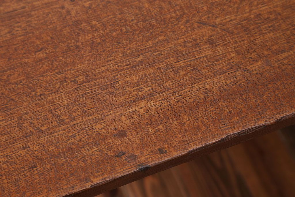 アンティーク家具　両面引き出し付き!ダイニングテーブル