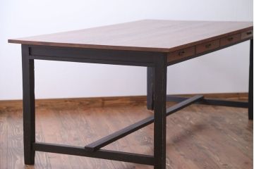 アンティーク家具　両面引き出し付き!ダイニングテーブル