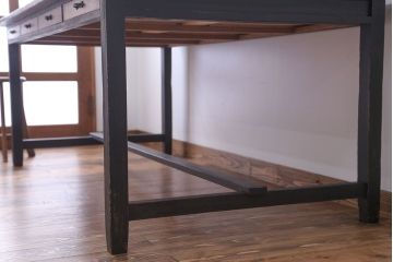 アンティーク家具　両面引き出し付き!ダイニングテーブル