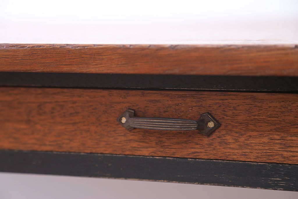 アンティーク家具　両面引き出し付き!ダイニングテーブル