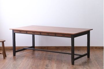 アンティーク家具　両面引き出し付き!ダイニングテーブル
