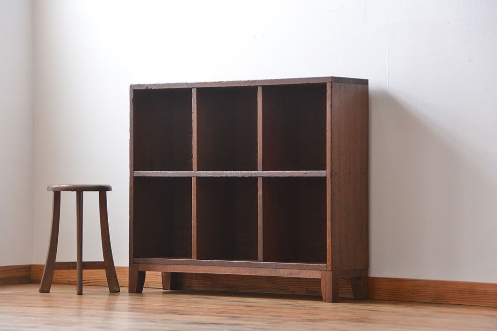 レトロ家具　昭和レトロ　小さなマス目棚(1)