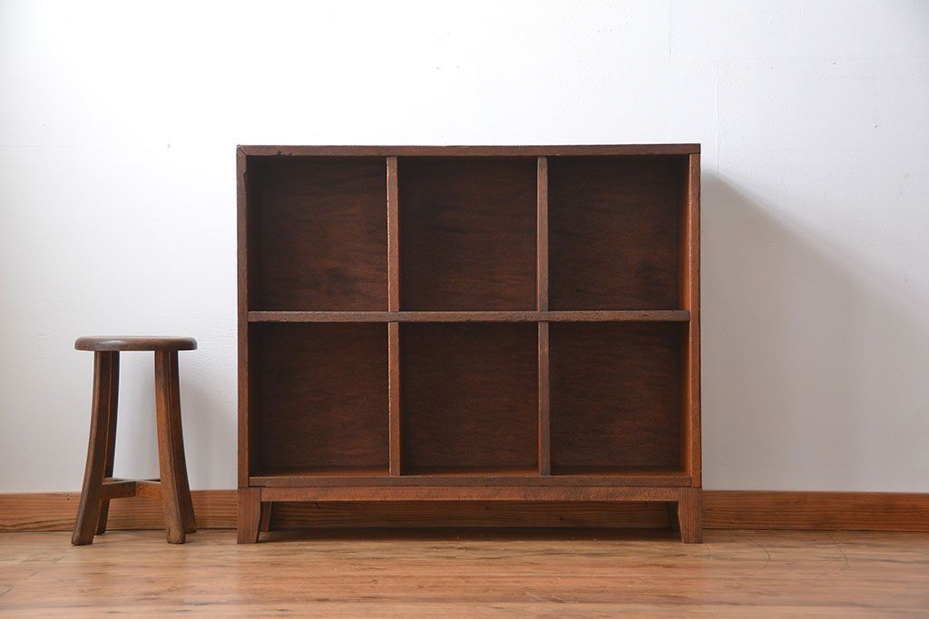 レトロ家具　昭和レトロ　小さなマス目棚(1)