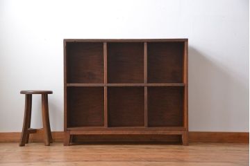 レトロ家具　昭和レトロ　小さなマス目棚(1)