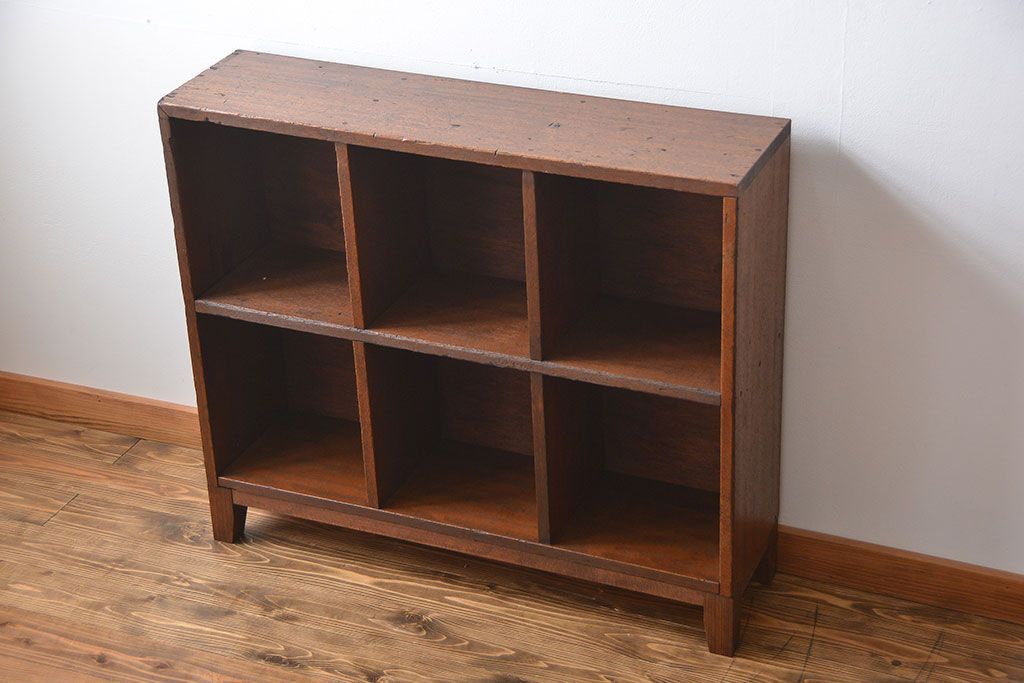 レトロ家具　昭和レトロ　小さなマス目棚(1)