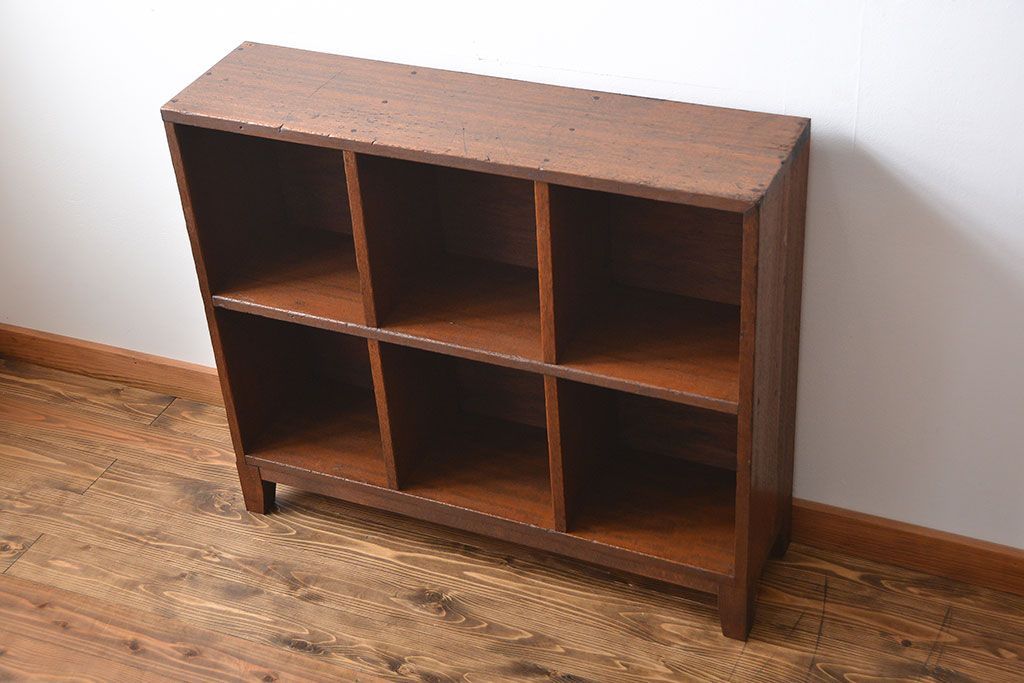 レトロ家具　昭和レトロ　小さなマス目棚(2)