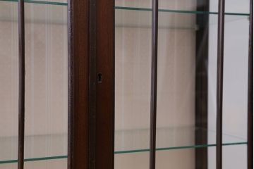 アンティーク家具　イギリスアンティーク 猫脚ガラスケース