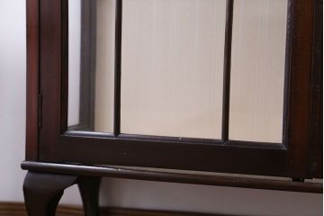 アンティーク家具　イギリスアンティーク 猫脚ガラスケース