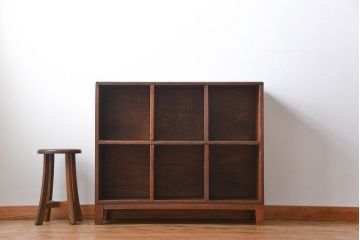 レトロ家具　昭和レトロ　小さなマス目棚(1)