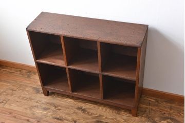レトロ家具　昭和レトロ　小さなマス目棚(1)