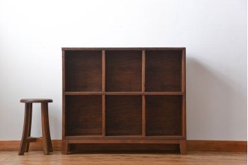 レトロ家具　昭和レトロ　小さなマス目棚(2)