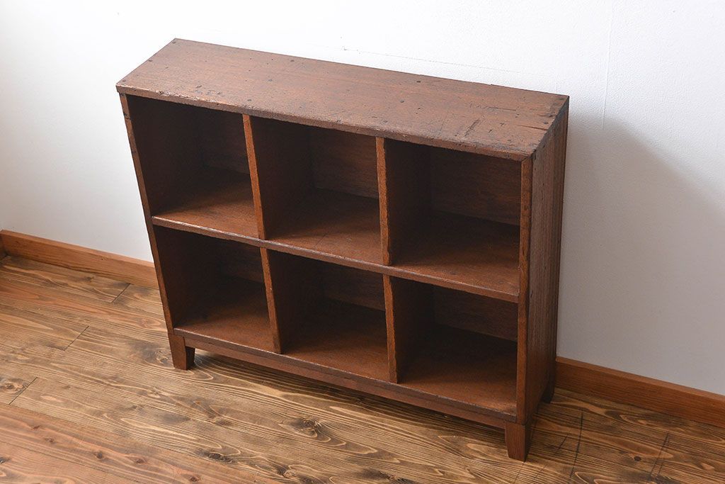 レトロ家具　昭和レトロ　小さなマス目棚(2)