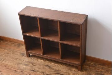 レトロ家具　昭和レトロ　小さなマス目棚(2)