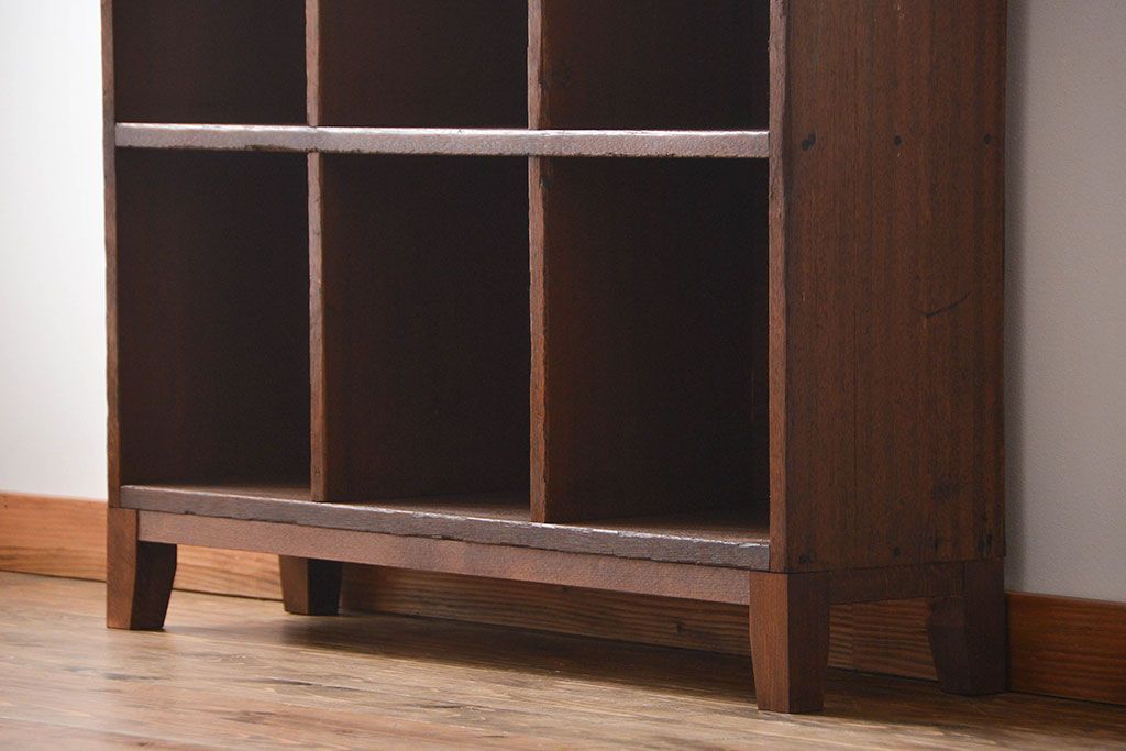 レトロ家具　昭和レトロ　小さなマス目棚(2)