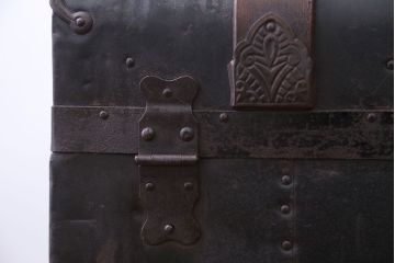 アンティーク雑貨　イギリスアンティーク　ブラックトランク