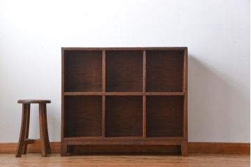 レトロ家具　 昭和レトロ　小さなマス目棚(3)