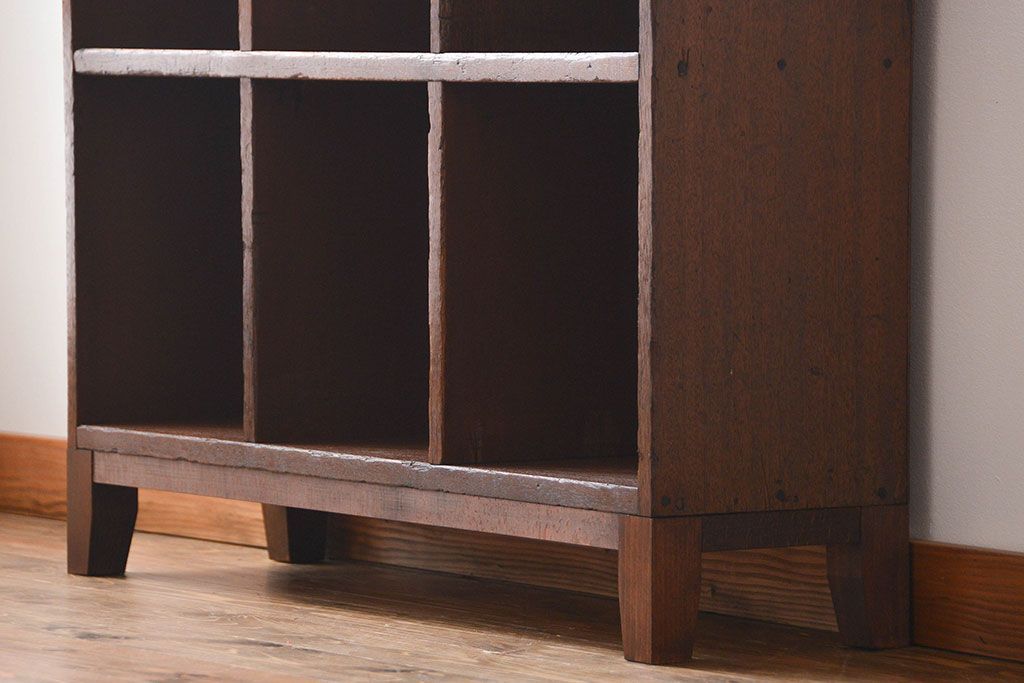 レトロ家具　 昭和レトロ　小さなマス目棚(3)